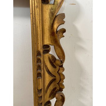 ANTICA CORNICE DORATA BAROCCO LEGNO SCOLPITO 63 cm x 53 cm EPOCA '900 quadro old