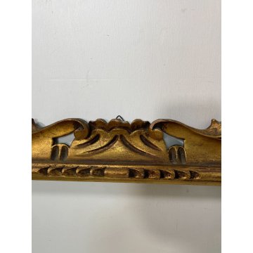 ANTICA CORNICE BAROCCO DORATA LEGNO SCOLPITO 63 cm x 53 cm EPOCA '900 quadro old