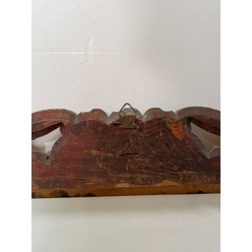 ANTICA CORNICE BAROCCO DORATA LEGNO SCOLPITO 63 cm x 53 cm EPOCA '900 quadro old