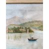 QUADRO DIPINTO olio tela PAESAGGIO Isola Bella Borromeo LAGO MAGGIORE Stresa