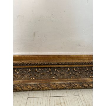 ANTICA CORNICE IMPERO EPOCA '800 GESSATA DORATA 68,5 cm x 60 cm quadro