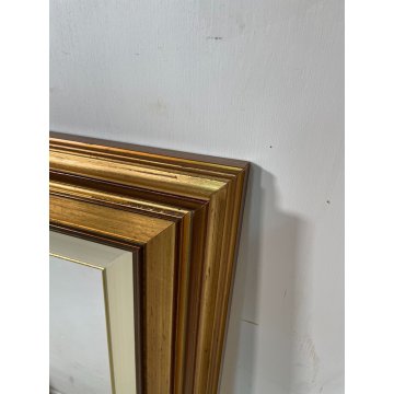 ANTICA CORNICE DORATA CLASSICA LEGNO PASSEPARTOUT 52 cm x 62 cm EPOCA '900