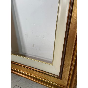 ANTICA CORNICE DORATA CLASSICA LEGNO PASSEPARTOUT 52 cm x 62 cm EPOCA '900