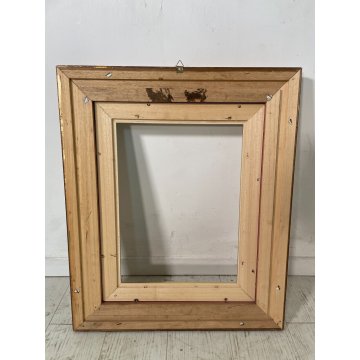 ANTICA CORNICE DORATA CLASSICA LEGNO PASSEPARTOUT 52 cm x 62 cm EPOCA '900