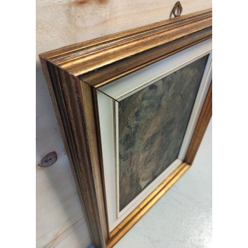 ANTICO QUADRO DIPINTO olio tela AUTORITRATTO attr Giuseppe Bosio 1942 CORNICE