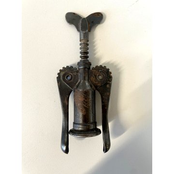 ANTICO CAVATAPPI ferro ETERNO Cardini OMEGNA Brev. Corkscrew  Korkenzieher  '900