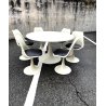 TAVOLO ROTONDO LAMINATO BIANCO 6 SEDIA Play ITALY ROUND TABLE CHAIRS Tulip STYLE