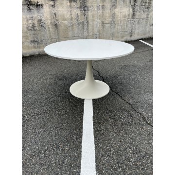 TAVOLO ROTONDO LAMINATO BIANCO 6 SEDIA Play ITALY ROUND TABLE CHAIRS Tulip STYLE