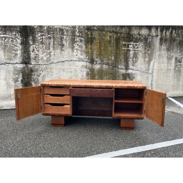 ANTICA SCRIVANIA ART DECO LEGNO RADICA NOCE Mod. Klaus Schreibtisch ANNI '30