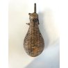 ANTICA FIASCHETTA CACCIA PORTA POLVERE SPARO RAME VINTAGE GUN PAWDER FLASH '900