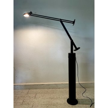 LAMPADA da TERRA Tizio 50 Artemide DESIGN Richard Sapper ALOGENA BLACK BASE '80s