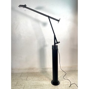 LAMPADA da TERRA Tizio 50 Artemide DESIGN Richard Sapper ALOGENA BLACK BASE '80s