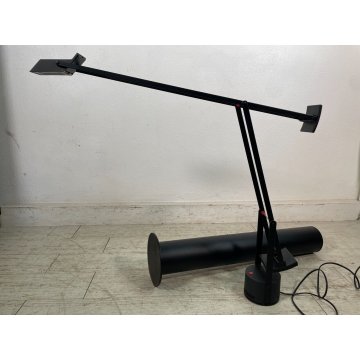 LAMPADA da TERRA Tizio 50 Artemide DESIGN Richard Sapper ALOGENA BLACK BASE '80s