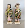 COPPIA SCULTURA CERAMICA Alma FIGURE ORIENTE Mod. 85/86 BOY GIRL ANNI '50 DANNI