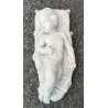 ANTICA SCULTURA TUTTOTONDO MARMO BIANCO BAMBINO ADDORMENTATO BIMBO EPOCA 1800