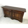 ANTICA CREDENZA PIEMONTESE LEGNO NOCE MASSELLO 2 ANTE BANCO BANCONE EPOCA 1800