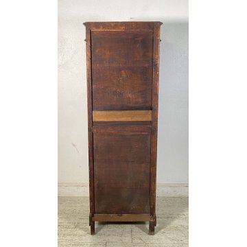 ANTICO MOBILETTO PICCOLO ARMADIO RIPIANI LEGNO CASTAGNO NOCE PRIMI 1900 DISPENSA