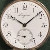 ANTICO OROLOGIO TASCA Longines EFCo CAL. 18.69N anni 50 OLD SILVER POCKET WATCH