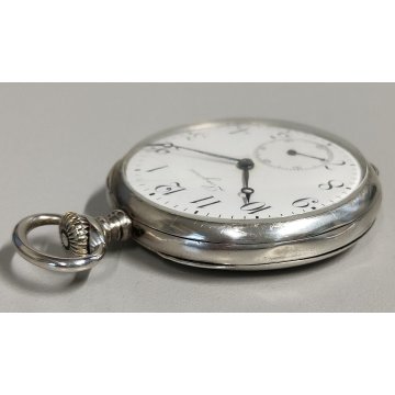 ANTICO OROLOGIO TASCA Longines EFCo CAL. 18.69N anni 50 OLD SILVER POCKET WATCH