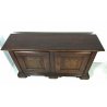 ANTICA CREDENZA PIEMONTESE LEGNO NOCE MASSELLO 2 ANTE BANCO BANCONE EPOCA 1800