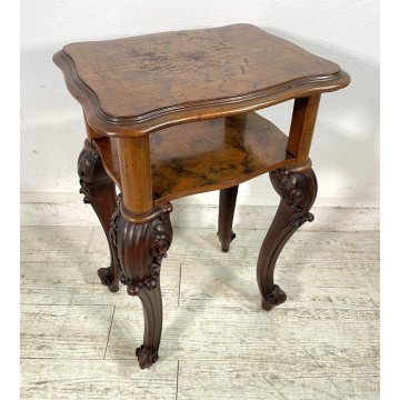 ANTICO COMODINO CIPPENDAL RADICA epoca 1900 ETAGERE TAVOLINO NIGHT TABLE OLD