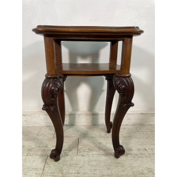 ANTICO COMODINO CIPPENDAL RADICA epoca 1900 ETAGERE TAVOLINO NIGHT TABLE OLD