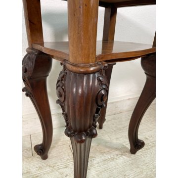 ANTICO COMODINO CIPPENDAL RADICA epoca 1900 ETAGERE TAVOLINO NIGHT TABLE OLD