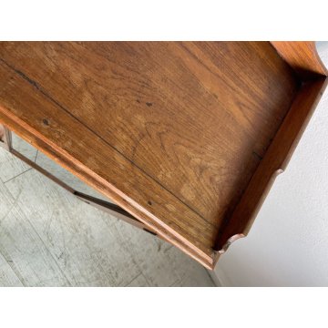 ANTICA VETRINETTA LEGNO ROVERE EPOCA '900 DISPENSA MOBILE ANTA VETRINA BACHECA