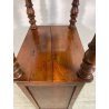 ANTICO COMODINO ETAGERE 2 RIPIANI LEGNO NOCE epoca 1900 TAVOLINO NIGHT TABLE OLD