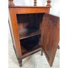 ANTICO COMODINO ETAGERE 2 RIPIANI LEGNO NOCE epoca 1900 TAVOLINO NIGHT TABLE OLD