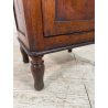 ANTICO COMODINO ETAGERE 2 RIPIANI LEGNO NOCE epoca 1900 TAVOLINO NIGHT TABLE OLD