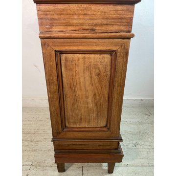 ANTICA VETRINA LEGNO MOGANO PICCOLO BUFFET EPOCA '900 DISPENSA CREDENZA MOBILE