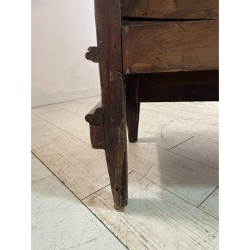 ANTICA VETRINA LEGNO MOGANO PICCOLO BUFFET EPOCA '900 DISPENSA CREDENZA MOBILE