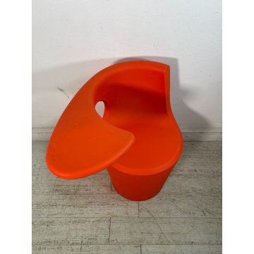 POLTRONA UFFICIO DESIGN KID FELICE ROSSI DIVINA ARANCIONE SEDIA SCRIVANIA CHAIR