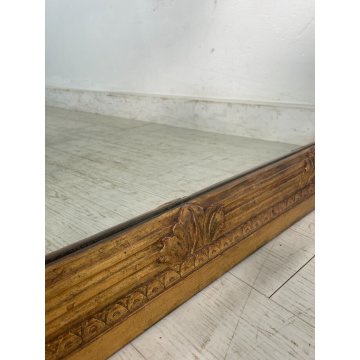 ANTICA GRANDE SPECCHIERA CAMINIERA LEGNO DORATO EPOCA '900 MIRROR FIREPLACE