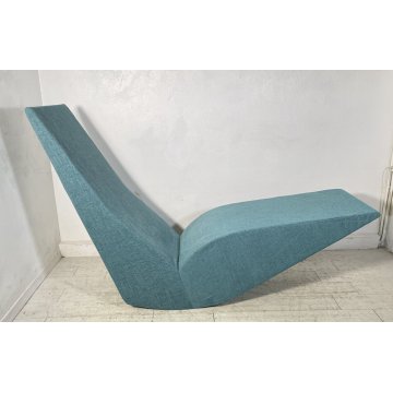 POLTRONA DESIGN Tom Dixon "BIRD" PROD. Cappellini CHAISE LOUNGE ANNI 90 SKY BLUE