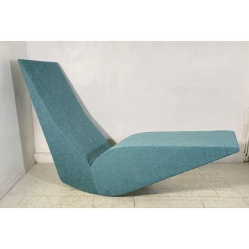 POLTRONA DESIGN Tom Dixon "BIRD" PROD. Cappellini CHAISE LOUNGE ANNI 90 SKY BLUE