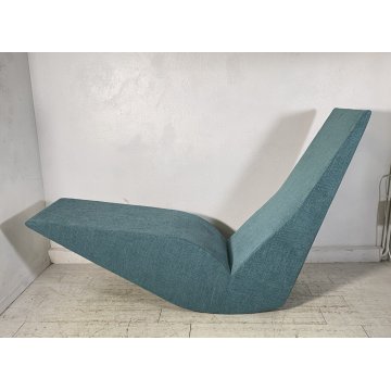 POLTRONA DESIGN Tom Dixon "BIRD" PROD. Cappellini CHAISE LOUNGE ANNI 90 SKY BLUE