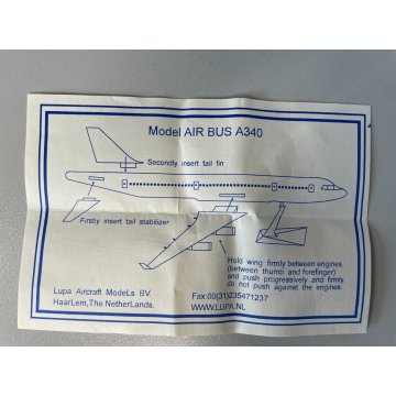 MODELLO STATICO AEREO LanChile AIR BUS A340-300 AIRPLANE Lupa AIRCRAFT Models NL