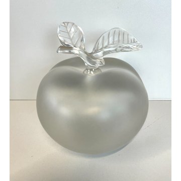 GRANDE BOTTIGLIA LALIQUE PROFUMO CRISTALLO FIRMATA BOTTLE APPLE CRISTALLO FRANCE