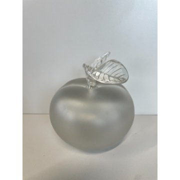 GRANDE BOTTIGLIA LALIQUE PROFUMO CRISTALLO FIRMATA BOTTLE APPLE CRISTALLO FRANCE