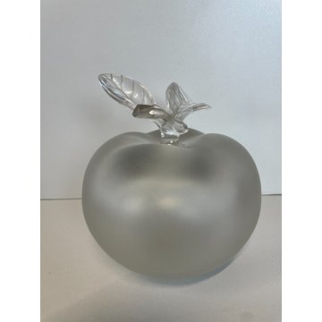 GRANDE BOTTIGLIA LALIQUE PROFUMO CRISTALLO FIRMATA BOTTLE APPLE CRISTALLO FRANCE