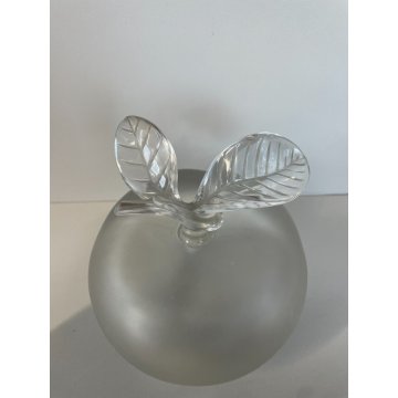 GRANDE BOTTIGLIA LALIQUE PROFUMO CRISTALLO FIRMATA BOTTLE APPLE CRISTALLO FRANCE