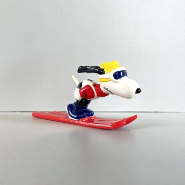 RARE SNOOPY Peanuts SKI JUMPER PVC FIGURINE Schleich VINTAGE 1984 OLYMPICS SKIER