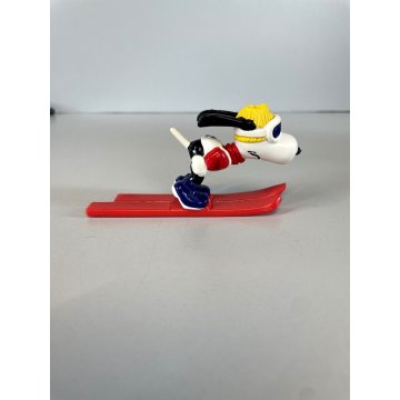 RARE SNOOPY Peanuts SKI JUMPER PVC FIGURINE Schleich VINTAGE 1984 OLYMPICS SKIER