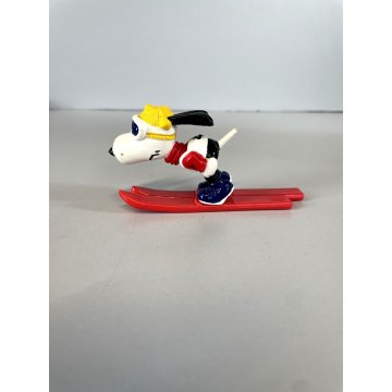 RARE SNOOPY Peanuts SKI JUMPER PVC FIGURINE Schleich VINTAGE 1984 OLYMPICS SKIER