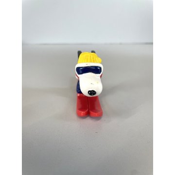 RARE SNOOPY Peanuts SKI JUMPER PVC FIGURINE Schleich VINTAGE 1984 OLYMPICS SKIER