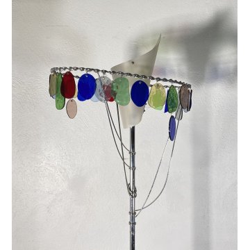 LAMPADA TERRA PIANTANA Artemide Toni Cordero MOD. Sibari ANNI 90 VETRO MURANO