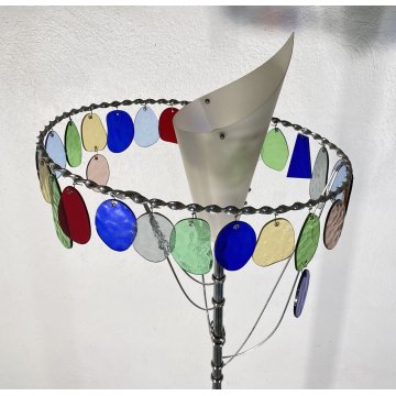 LAMPADA TERRA PIANTANA Artemide Toni Cordero MOD. Sibari ANNI 90 VETRO MURANO