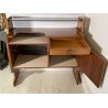 SET MOBILE BAR Art Dèco CREDENZA Anni 60 SGABELLO LEGNO VETRO MADE ITALY DESIGN